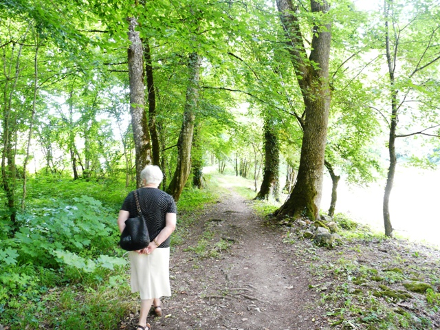 Renée en méditation